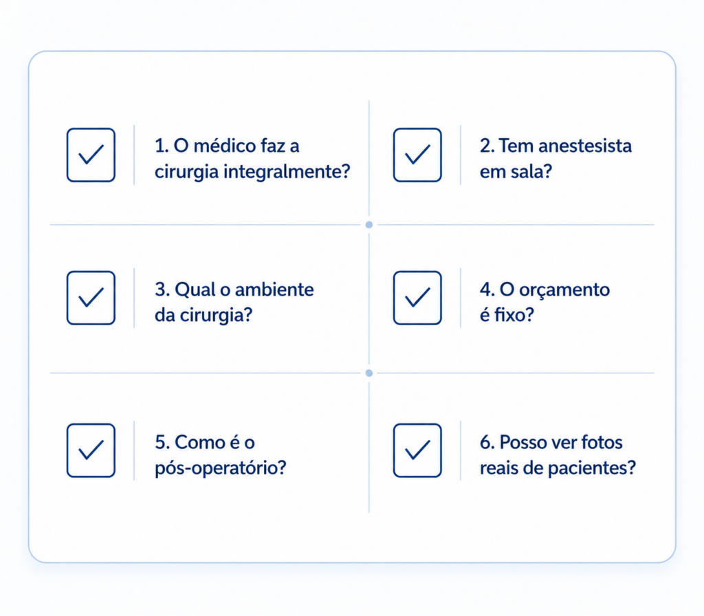 Checklist: perguntas para fazer antes de escolher uma clínica de transplante capilar em São Paulo